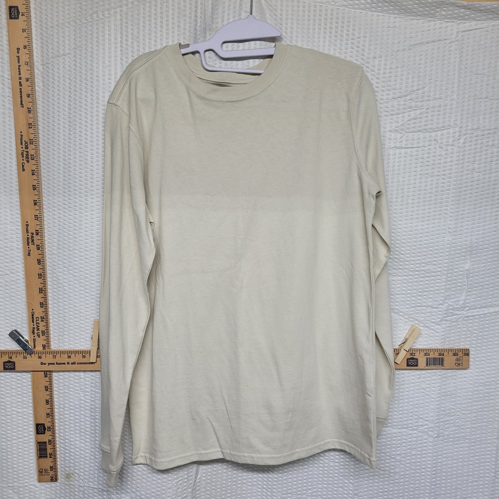 Carhartt Womens Loose Fit Long Sleeve Graphic T-Shirt Cream Small S 4-6